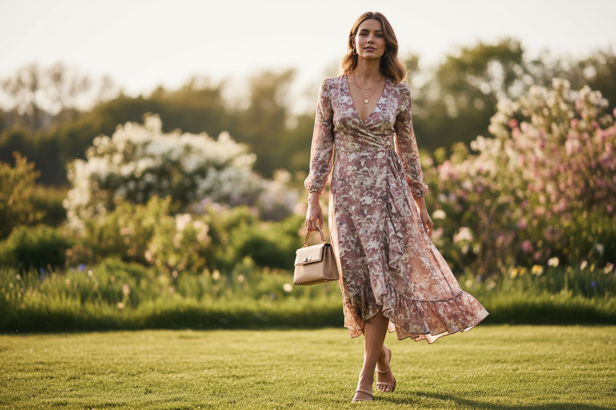 How to Wear a Patterned Dress Tastefully – Feminine Outfit Tips for a Harmonious Look