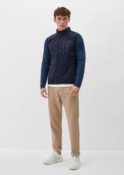 S.OLIVER MEN'S VEST-NAVY