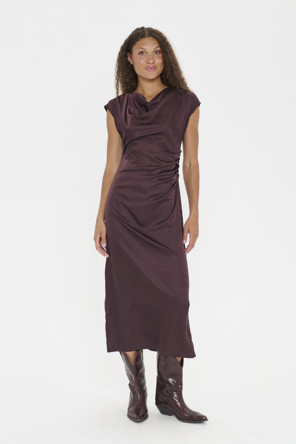 Saint Tropez MiggaSZ Wrap Dress - Black Shifted Strokes