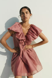 InWear AmeliaIW Dress - Dusty Rose Ruffle Dress