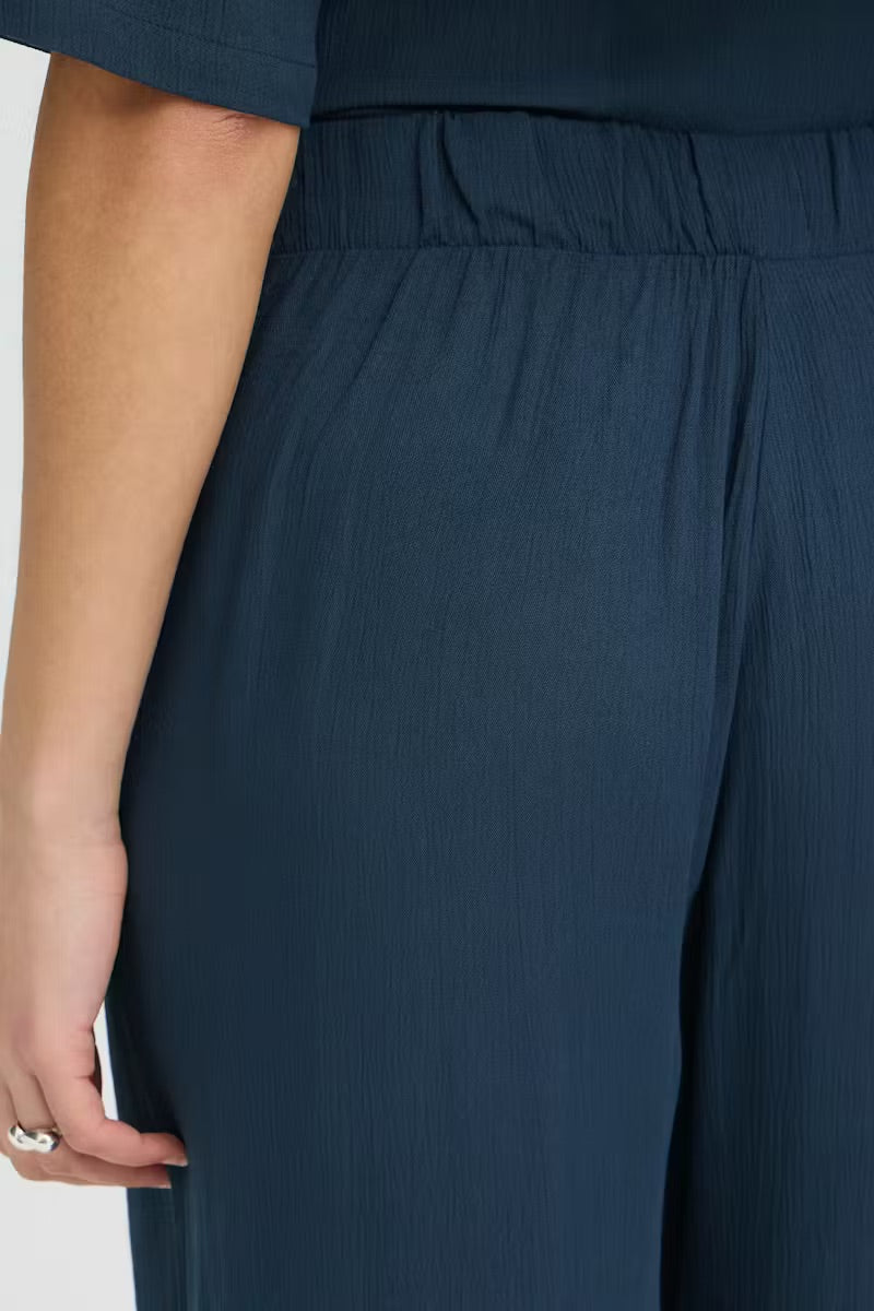 ICHI IHMARRAKECH Bukser - Deep Teal Blue
