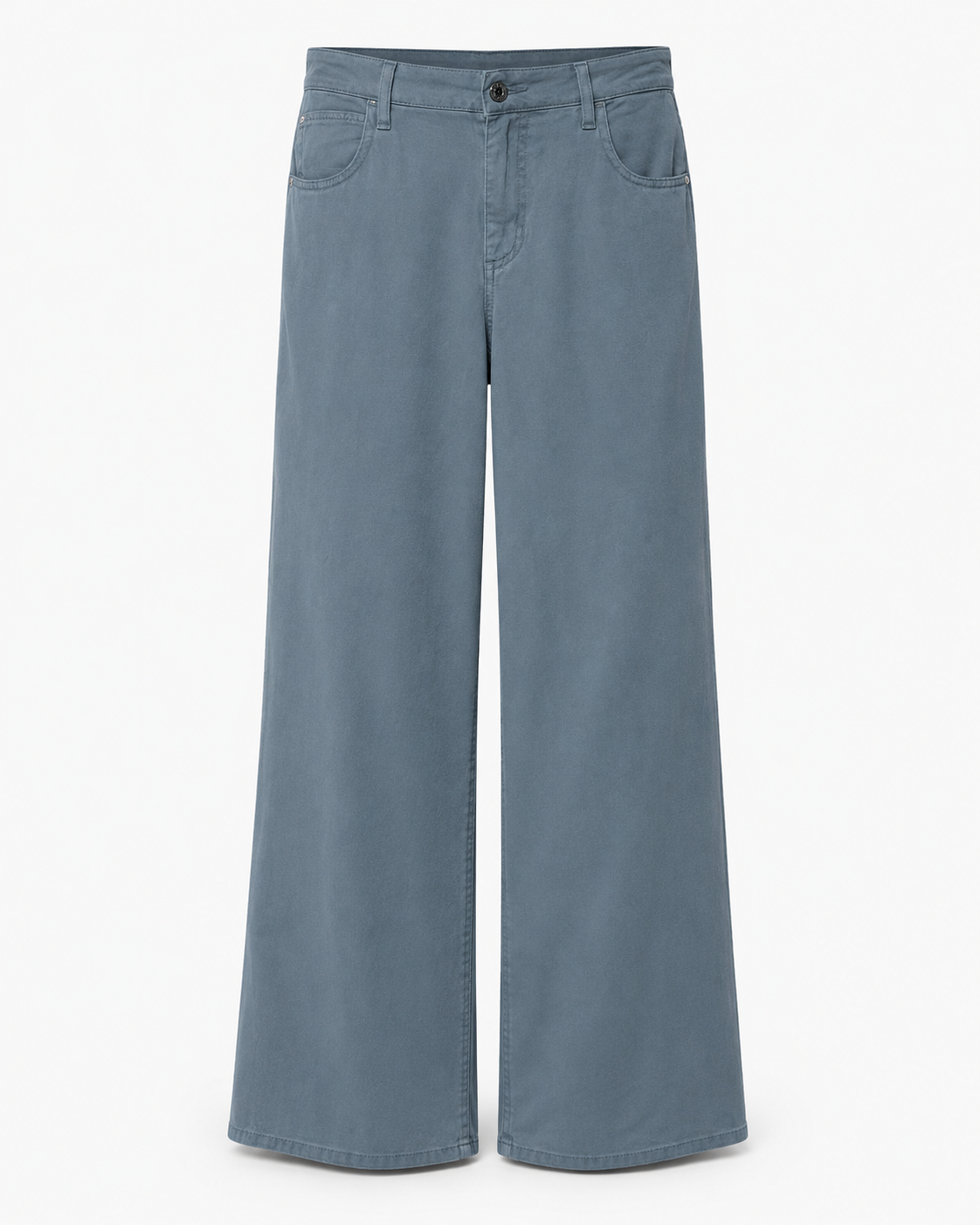 Guess Rebecca Steel Blue Wide-Leg High-Waist Jeans – 5 Pocket