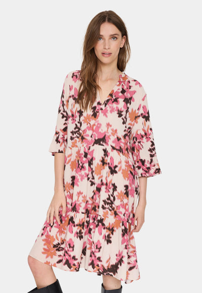 Saint Tropez Tiered Day Dress - Gray Chateau Blooms