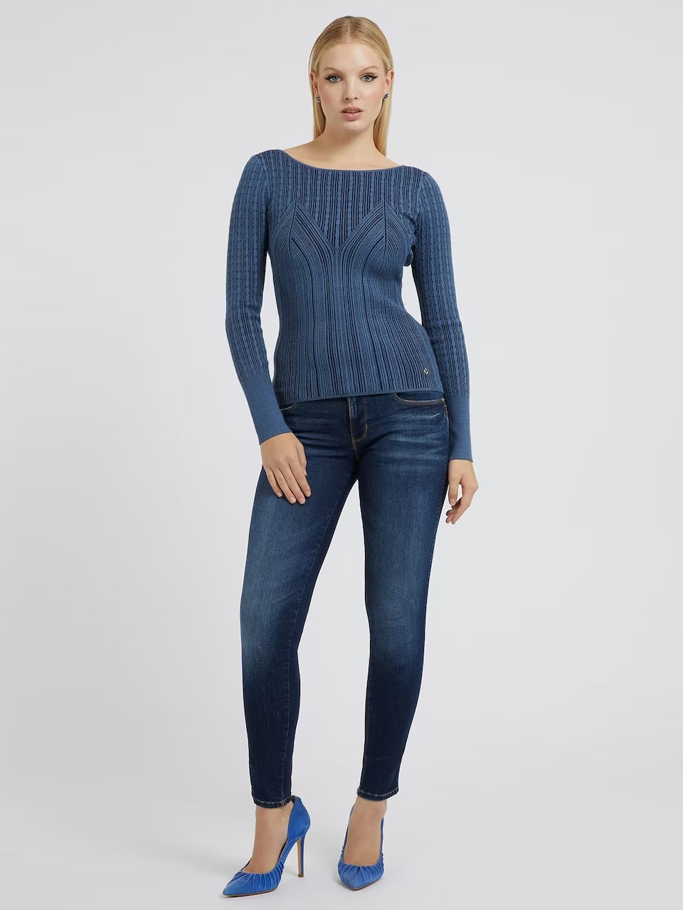 Guess Sexy Curve Stretch Skinny Jeans – Dark Blue