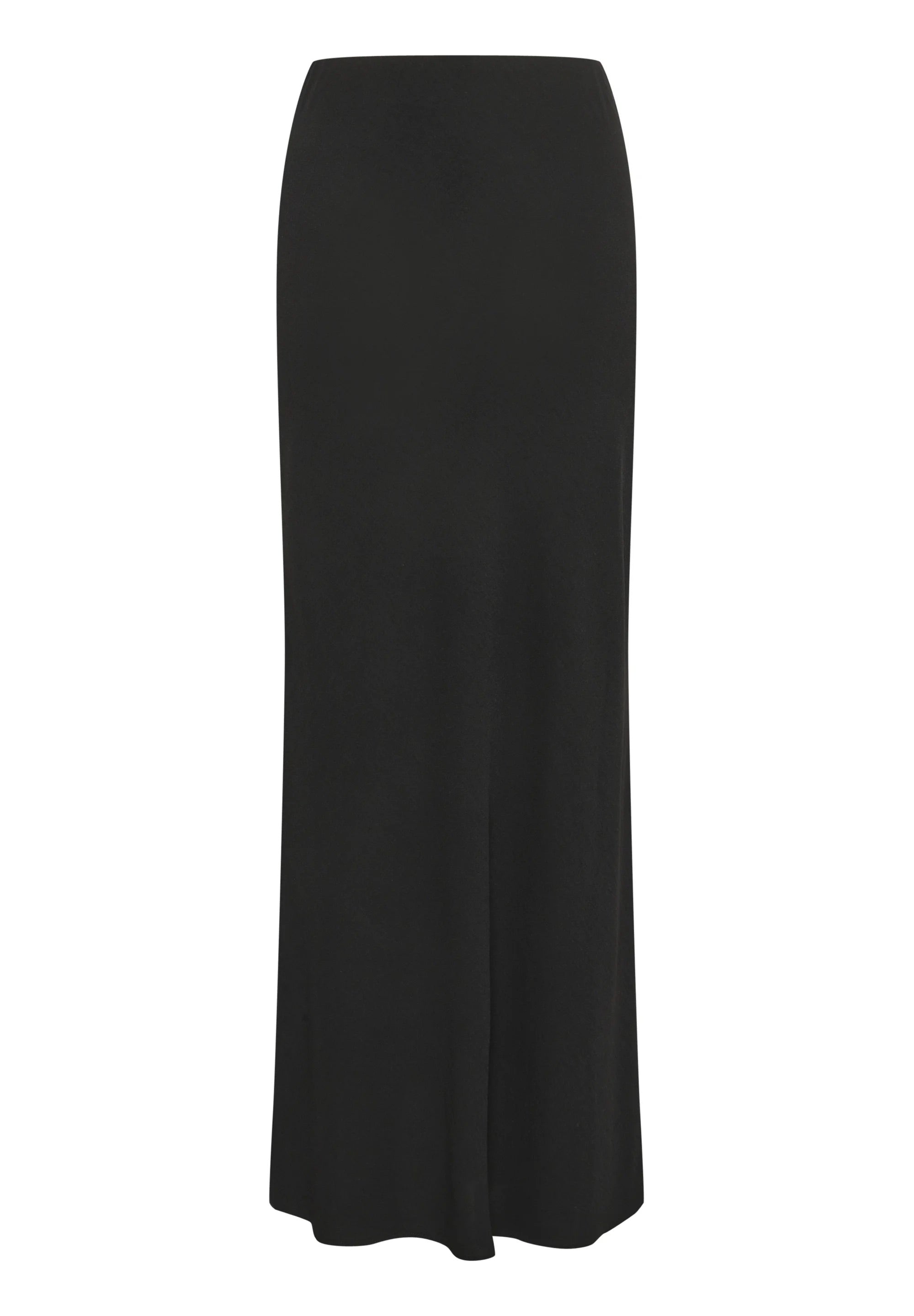 Kaffe Kasilja Black Maxi Skirt – Side Slit | Women's Designer Outlet