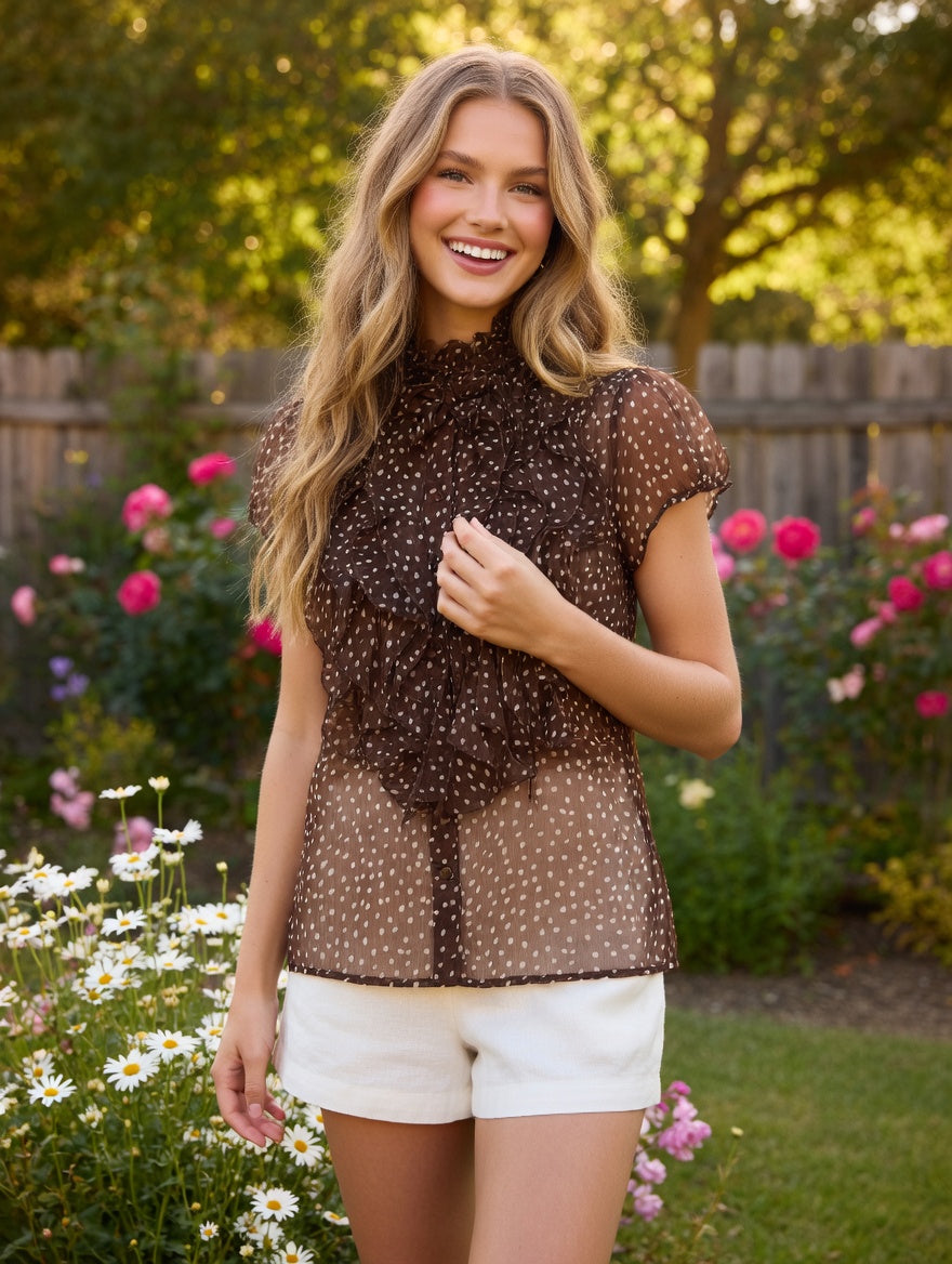 Saint Tropez LiljaSZ Crinkle SS Shirt