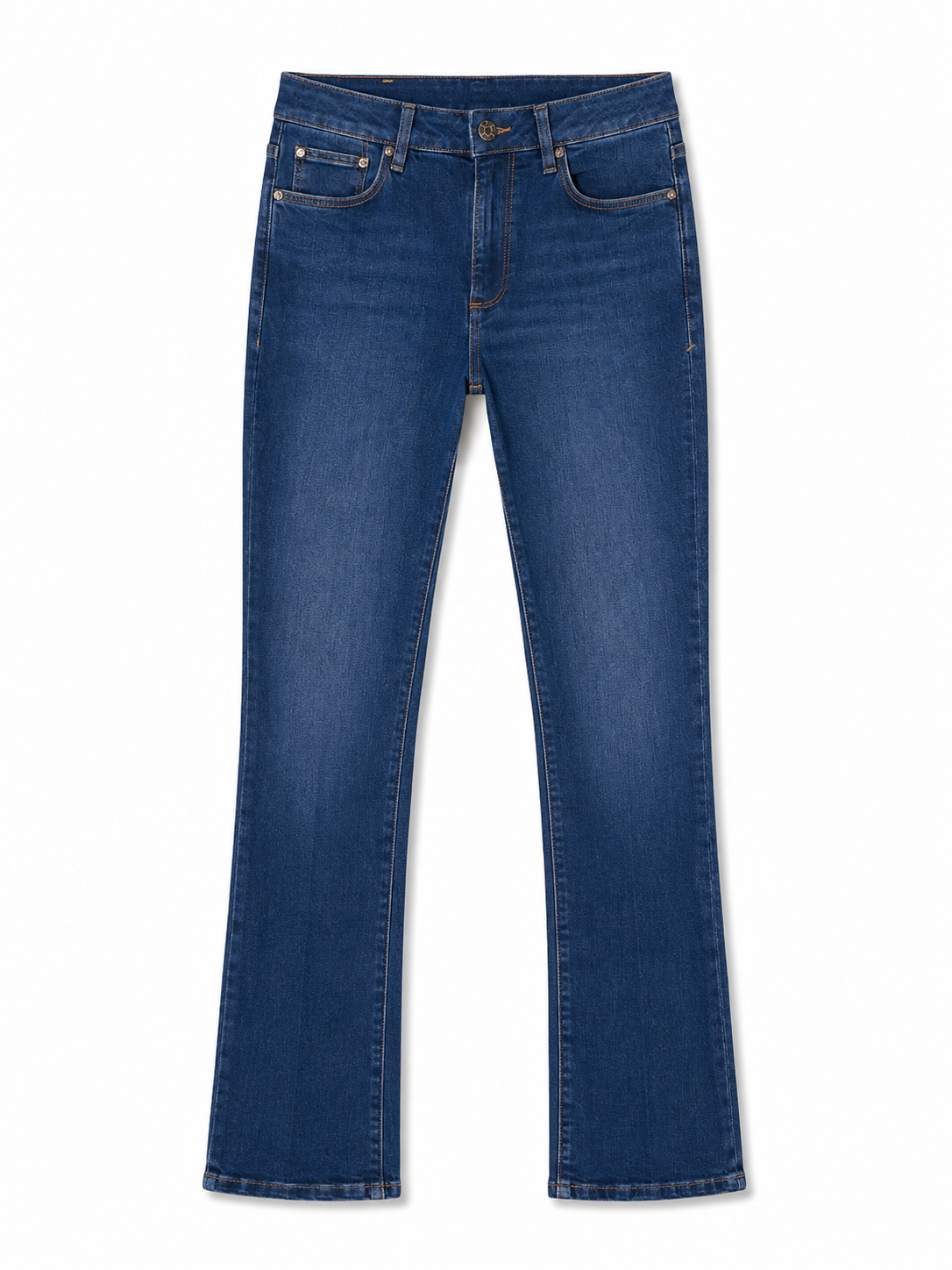 s.Oliver Mid Rise Slim Bootcut Blue Jeans – 5 Pocket Stretch Denim | Women